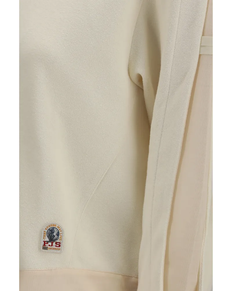 Parajumpers Women Crew Neck Sweatshirt Reona Moonbeam Polyester Sweatshirts Sweater Beige