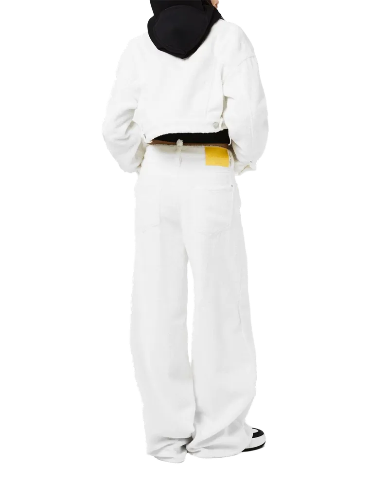 Dsquared2 Women's Cropped Towel Jacket White Clothing > Coats White