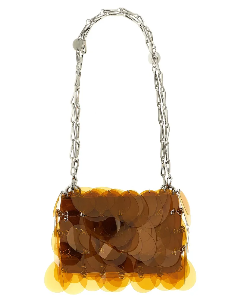 Paco Rabanne Women's Orange Polyester Shoulder Bag Orange