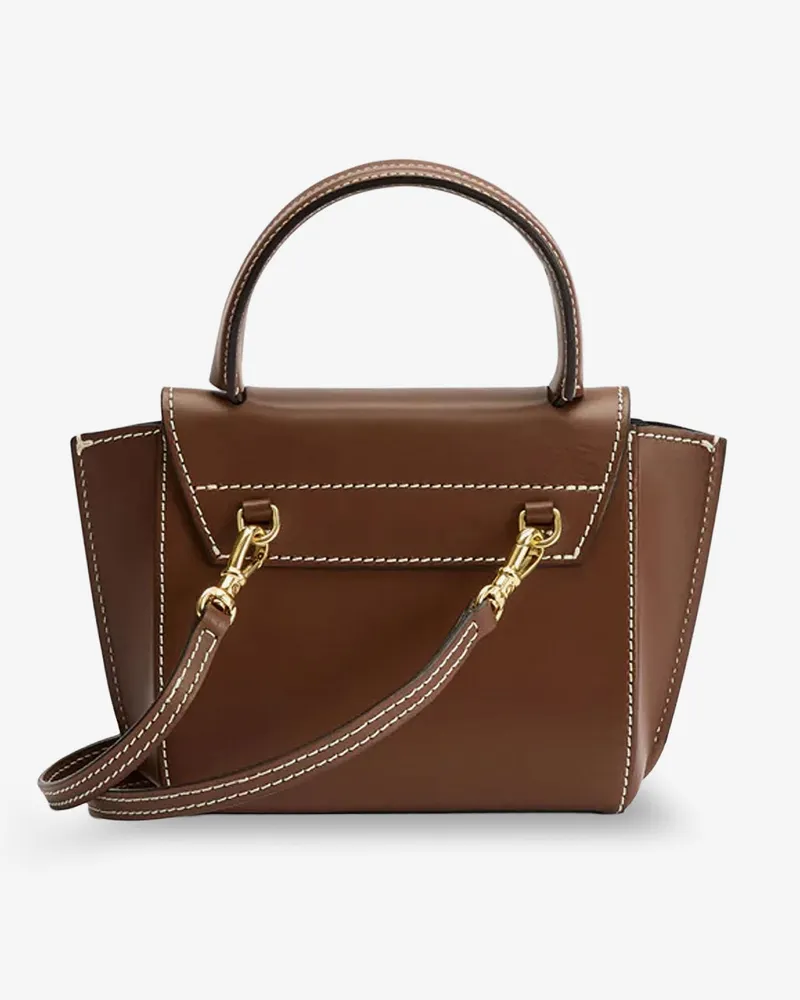 ATP Atelier Women's Crossbody Bag Montalcino Brown Leather Shoulder Brown