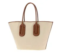 Women's Tote Beige Fabric