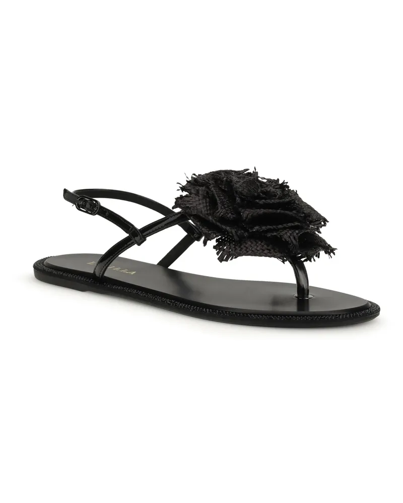Le Silla Women's Rose Sandals Nero Calf Leather Bos Taurus Black