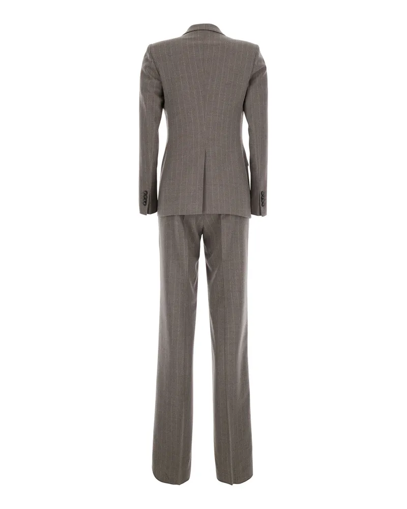 Tagliatore Paris Pant Suit — Beige Beige