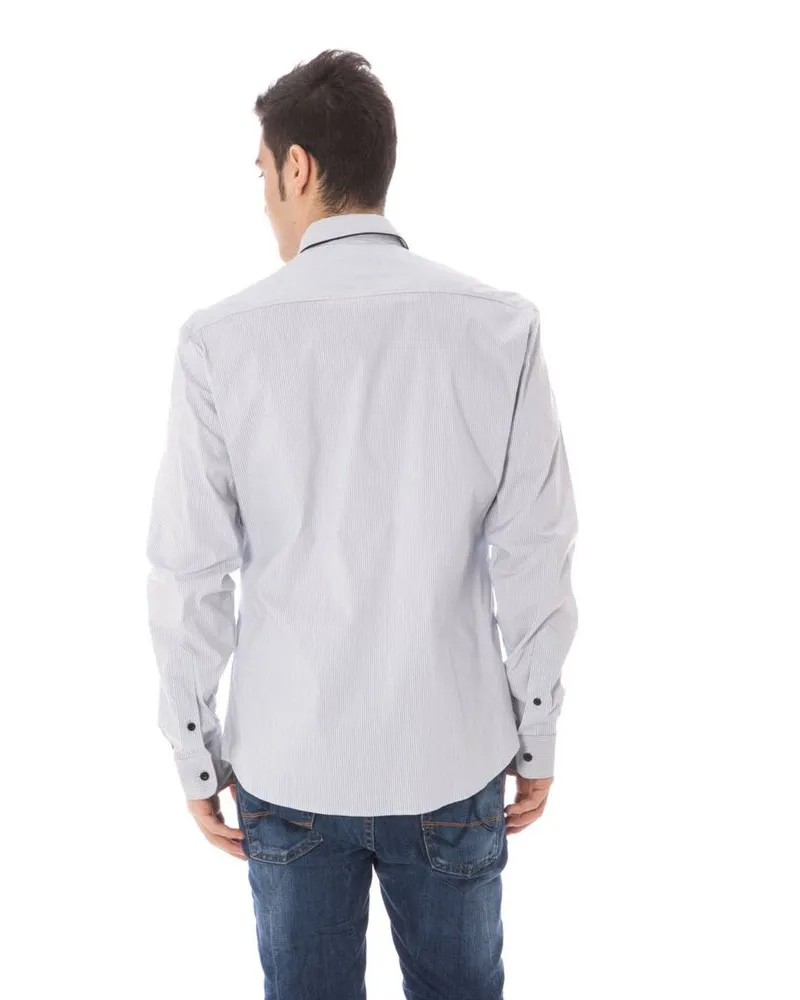 CoSTUME NATIONAL Azzurro Cotton Men Shirt Blue Blue