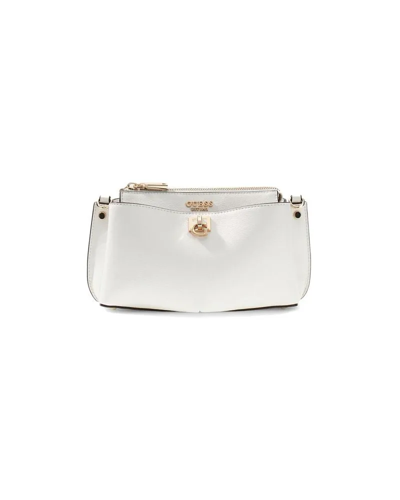 Guess Women's Crossbody Bag White Polyurethane - Crossbody-Bags White