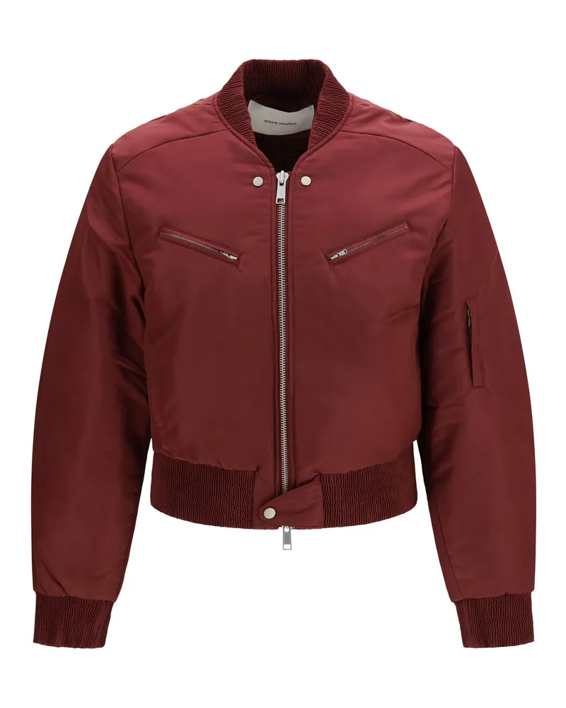 Entire Studios Arc Bomber Jacket — Red Red