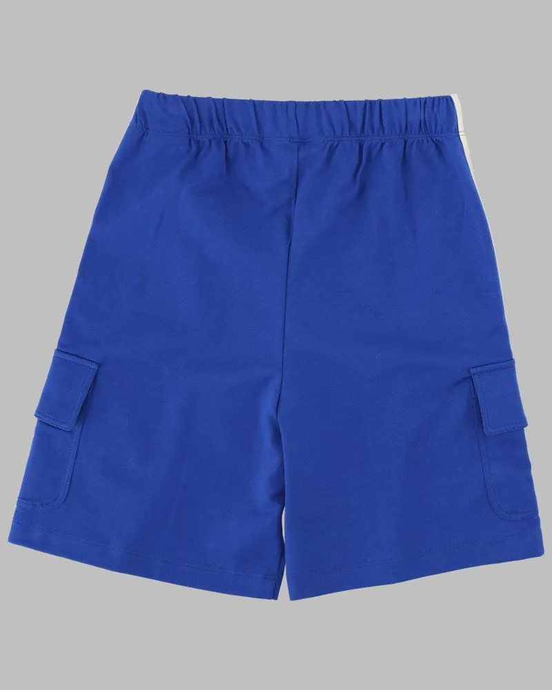Palm Angels Track-Inspired Cargo Cargo Shorts — Blue Blue