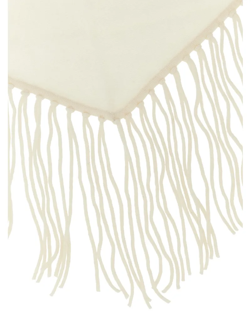P.A.R.O.S.H. Cashmere Fringe Scarf — Cream Cream