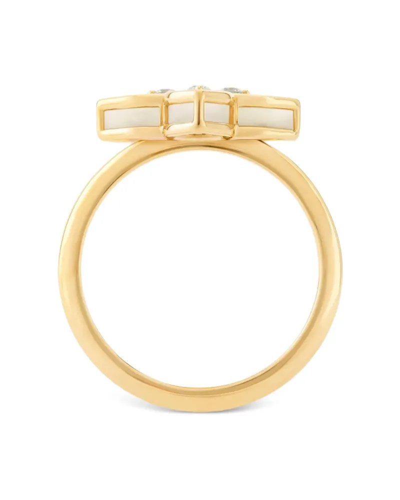 Roberto Coin Women's 18kt Yellow Gold Diamonds Ring Ss26 W Gold