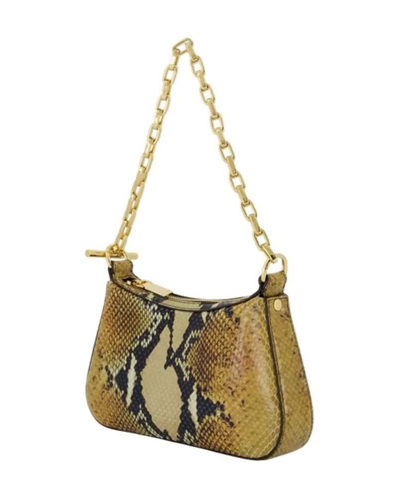 Alexander McQueen Women's T Bar Mini Handbag -  Leather Brown Calfskin Bags Handbags-Purses Brown