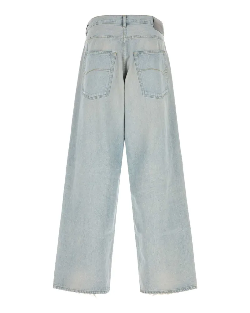 Balenciaga Lightblue Exterior: Cotton Pantaloni Trousers Blue