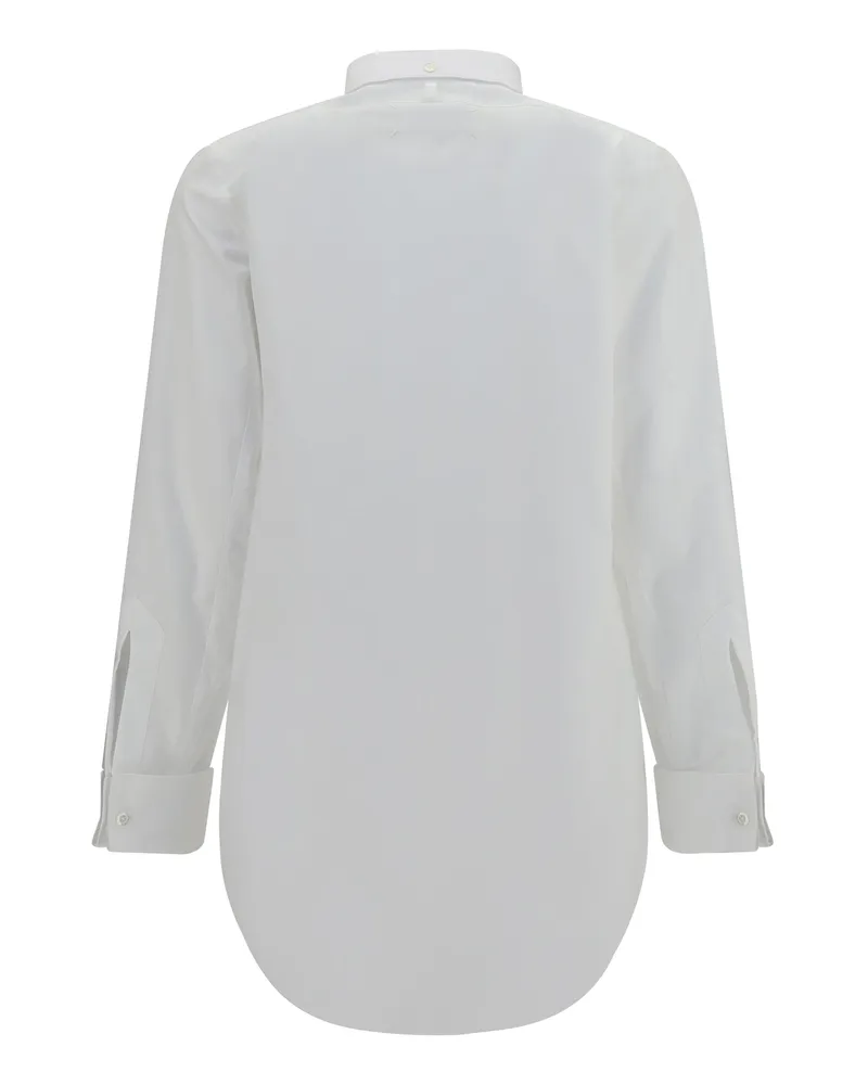 Maison Margiela Women's Tuxedo Shirt White Cotton White