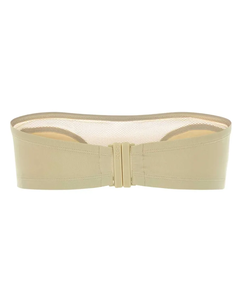 Eres Women's Ivory Stretch Nylon Premiere Bikini Top Panama Costumi Da Bagno Swimwear Beige