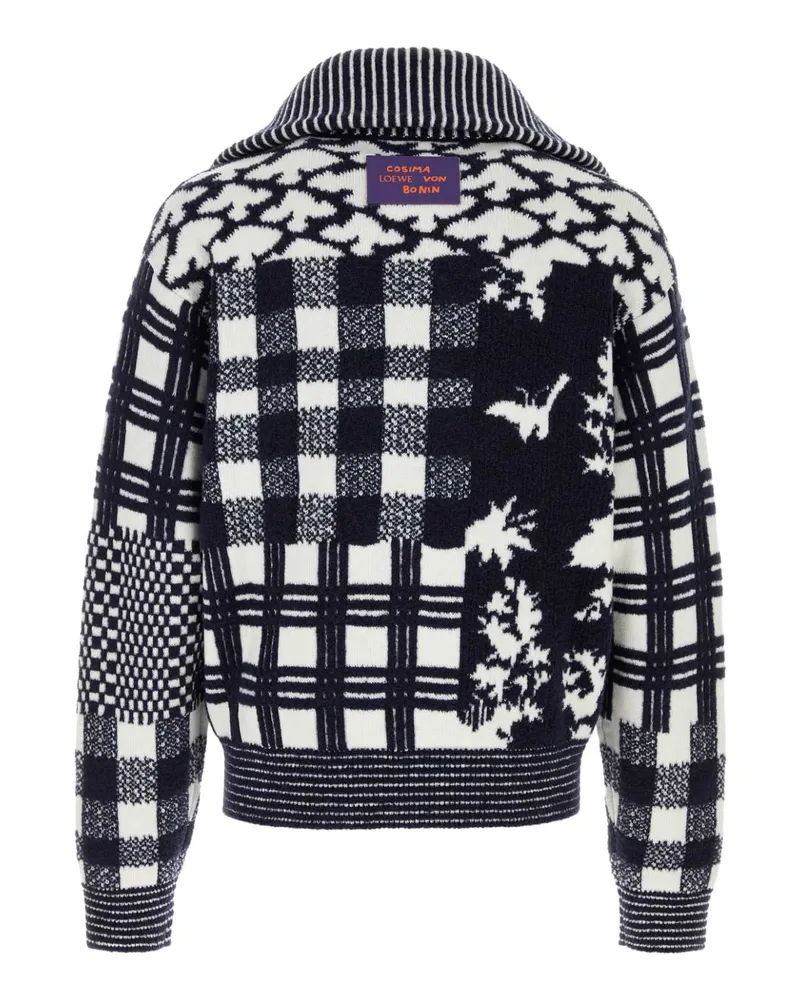 Loewe Navywhite Sweater — Navy Navy