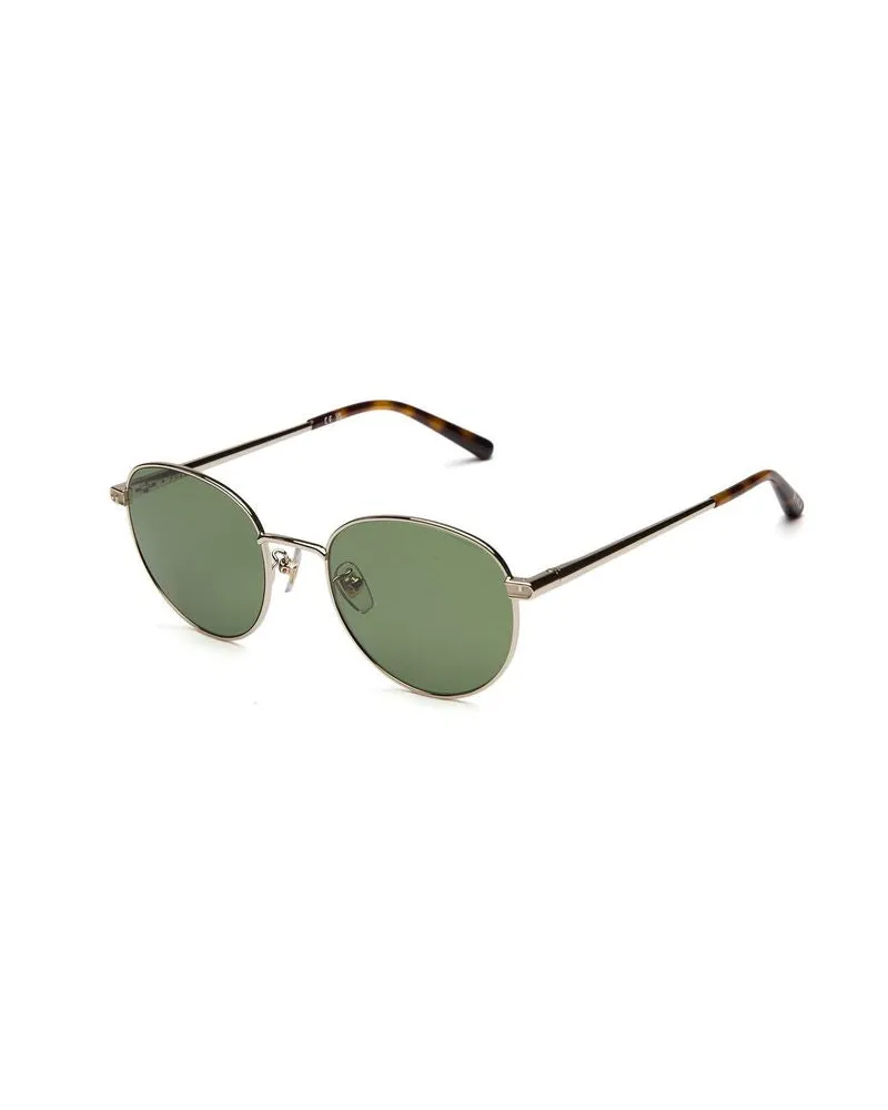 Furla SFUB19 Metal Round-Frame Sunglasses — Green Green