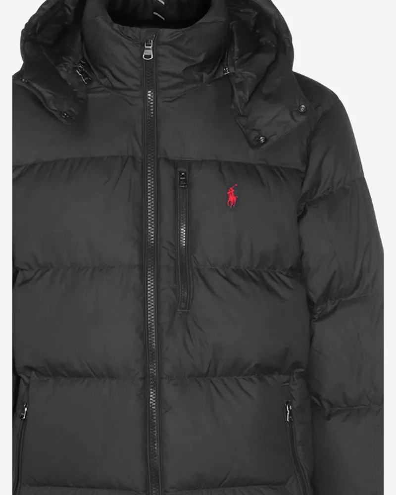Ralph Lauren Men's Down Jacket Gorham Nylon Black Polyester Padded Black