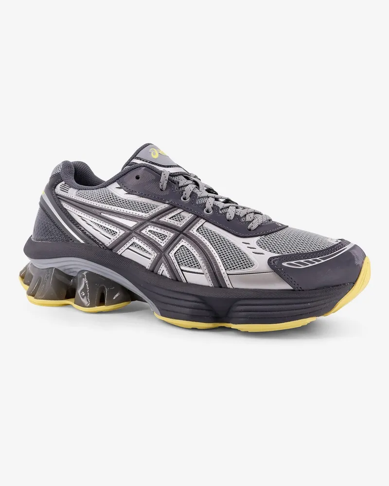 Asics Men's Trainers Gel-Kinetic Grey Mesh Mesh-Rubber Mesh/rubber Sneaker Gray
