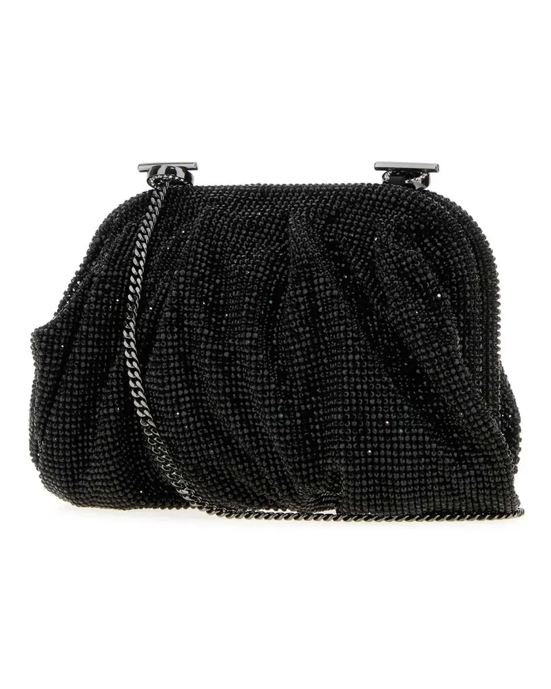 Benedetta Bruzziches Women's Embellished Fabric Small Venus Clutch Jamesbond Black