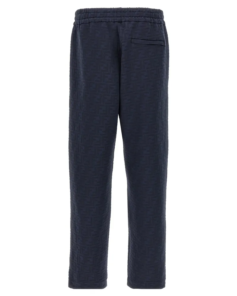 Fendi Men Blue Polyester Joggers (workout Pants Navy