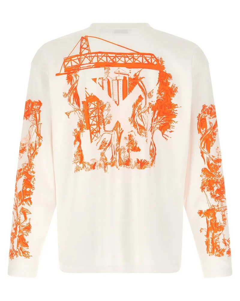 OFF-WHITE City Nature Skate T-shirt Ivory