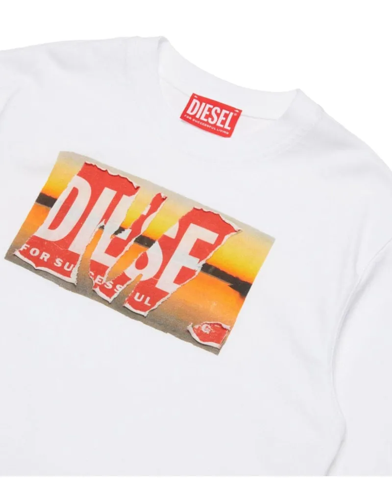 Diesel Cotton T-Shirt — White White