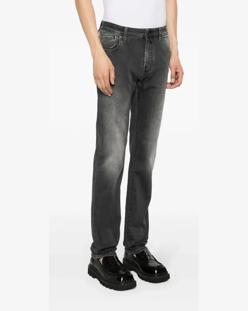 Jacob Cohën Women's Scarf-Detail Tapered Jeans Ss24 M Black