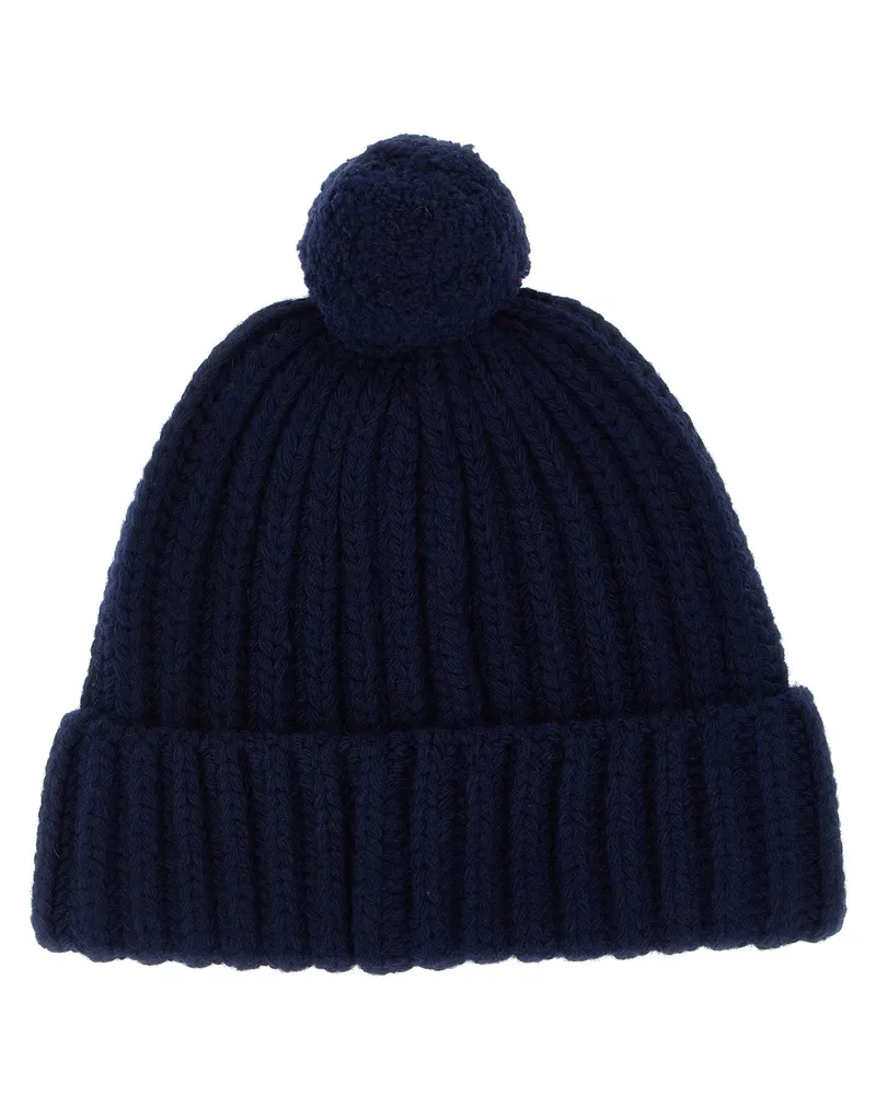 Ralph Lauren Polo Bear Embroidered Beanie — Navy Navy