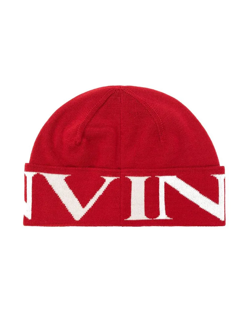 Lanvin Women's Multicolor Wool Beanie Accessory Red