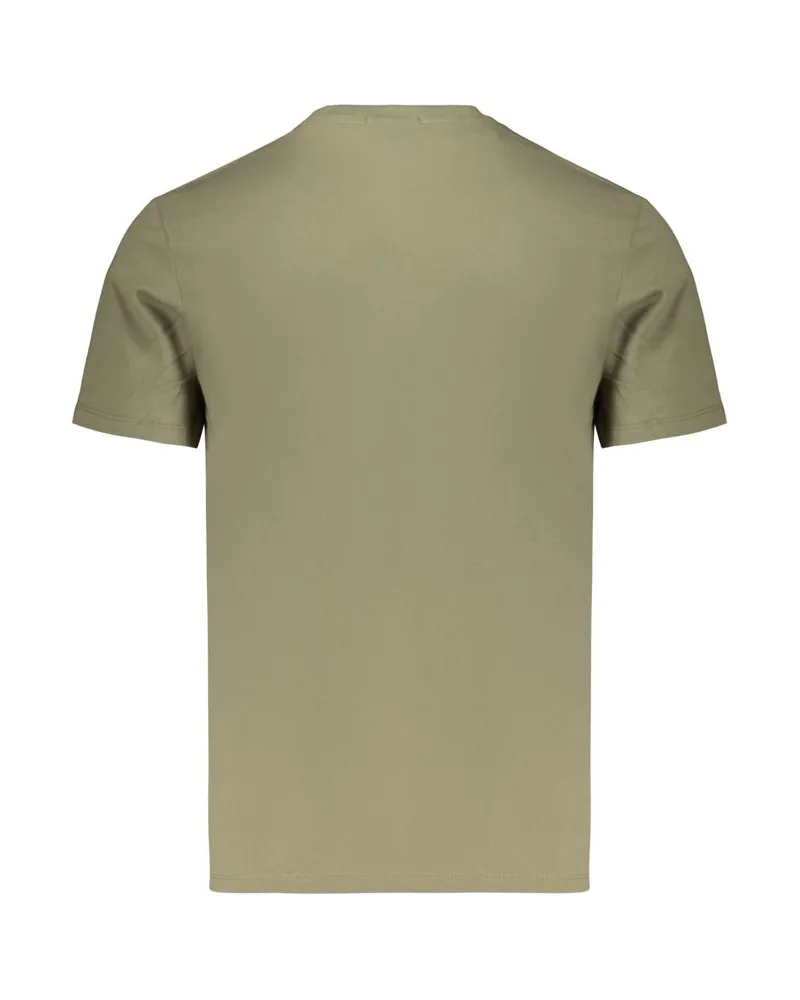 Calvin Klein Logo-Appliqué Cotton T-Shirt — Green Green