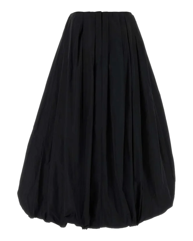 Jil Sander Women's Black Polyester Skirt Gonne Black