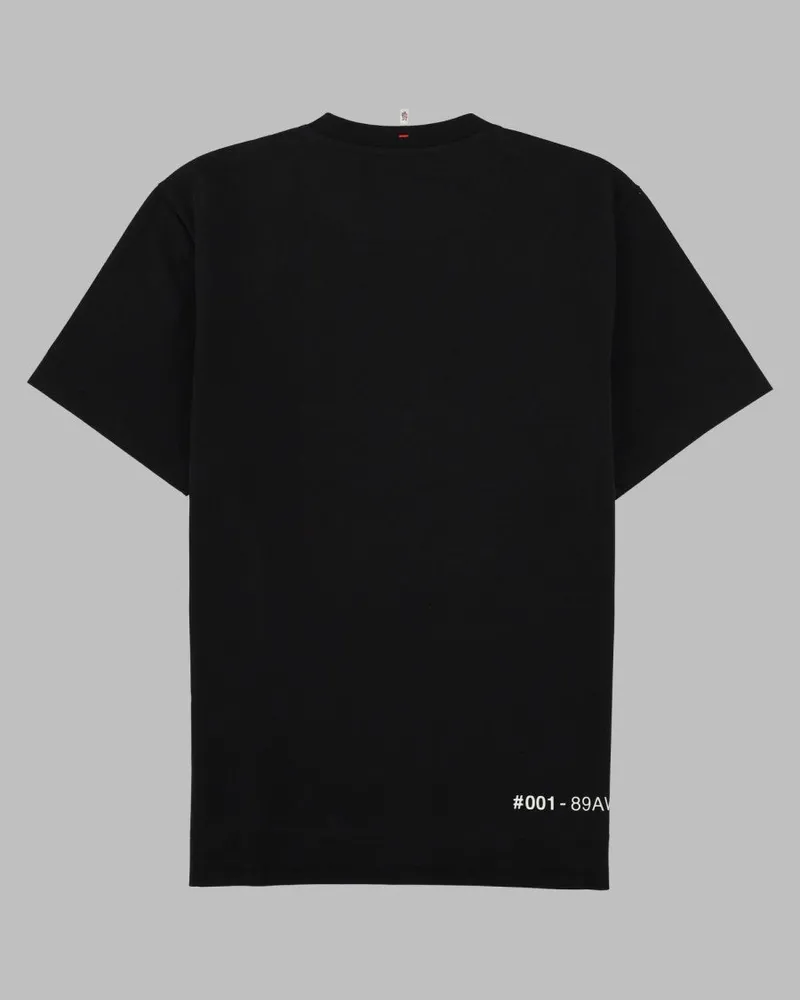 Moncler Logo-Print Cotton T-Shirt — Black Black