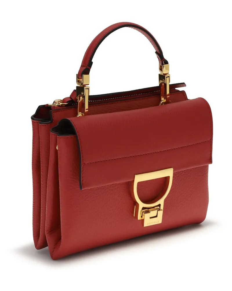 Coccinelle Women's Arlettis Handbag Scarlet Calf Leather Bos Taurus Handbags Hand Bags Red