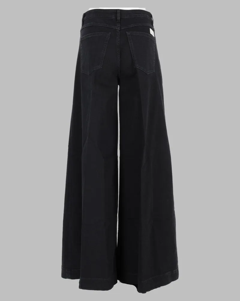 nine:inthe:morning Wide-Leg Cotton Jeans — Black Black