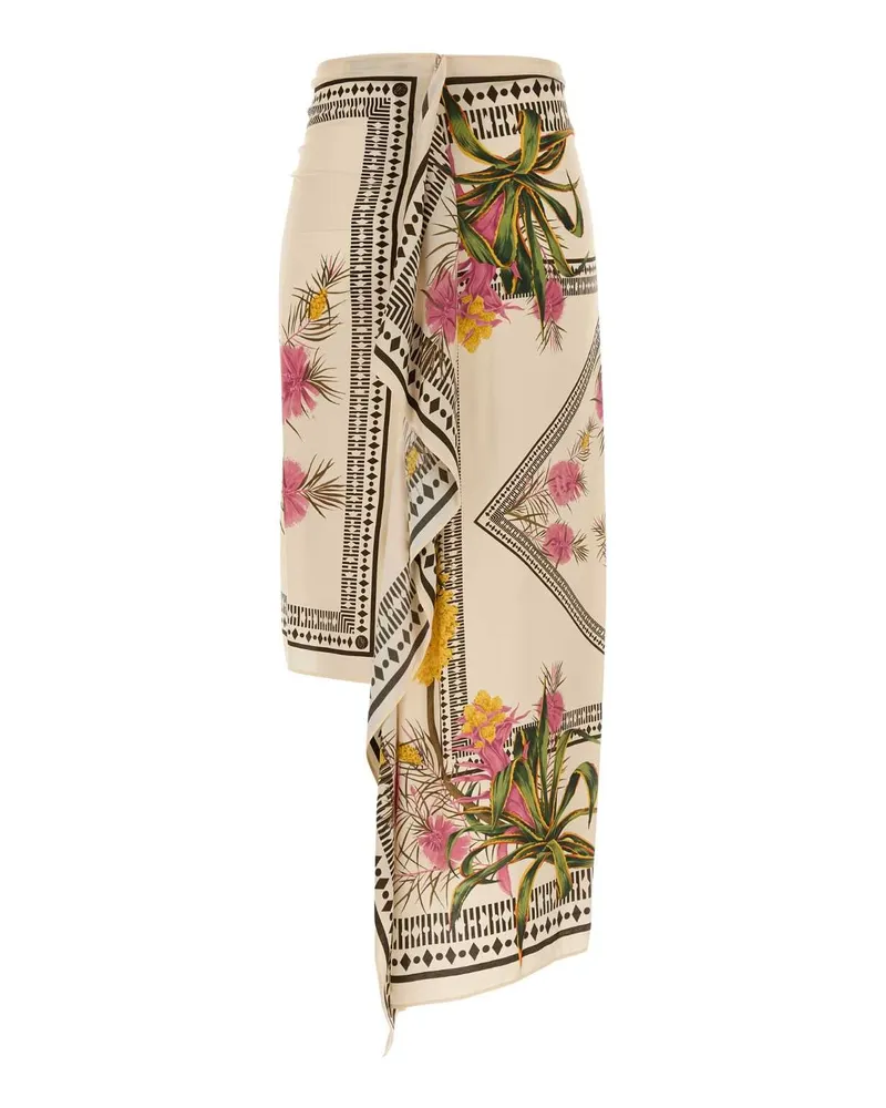 Blumarine Amberlightbubble Exterior: Viscose Gonne Skirt Beige