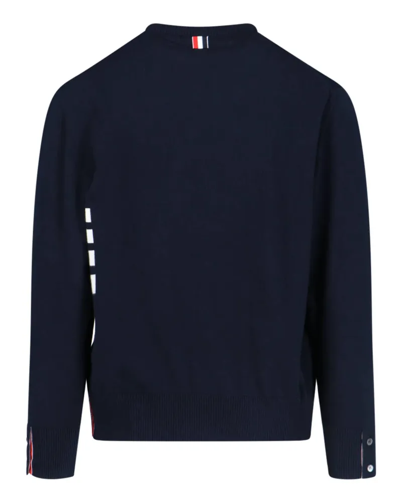 Thom Browne Men's Sweaters Blue Cotton Navy