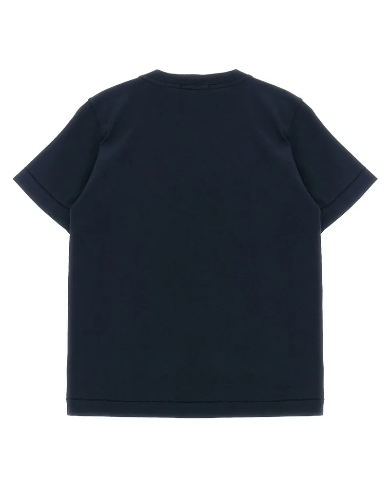 Stone Island Compass Logo Cotton T-Shirt — Navy Navy