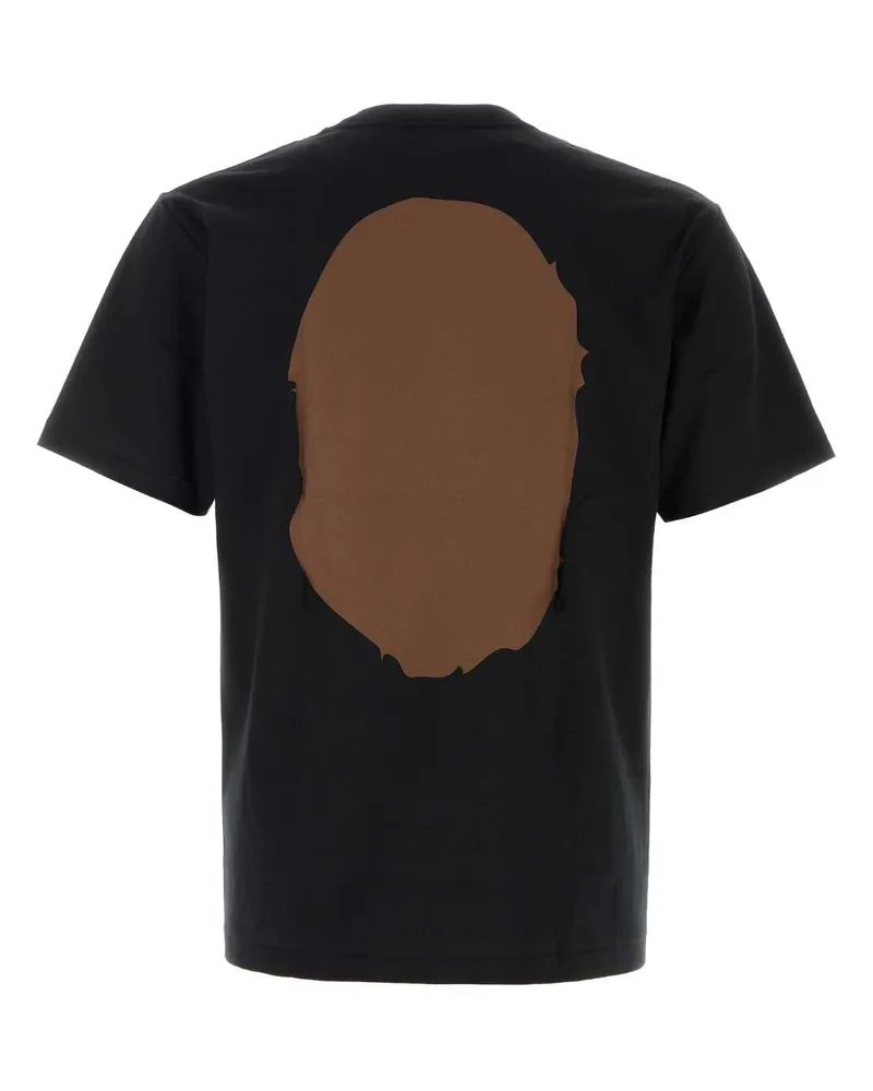BAPE Men's Black Cotton Big Ape Head T-Shirt Exterior Exterior: T-shirts And Polos Black