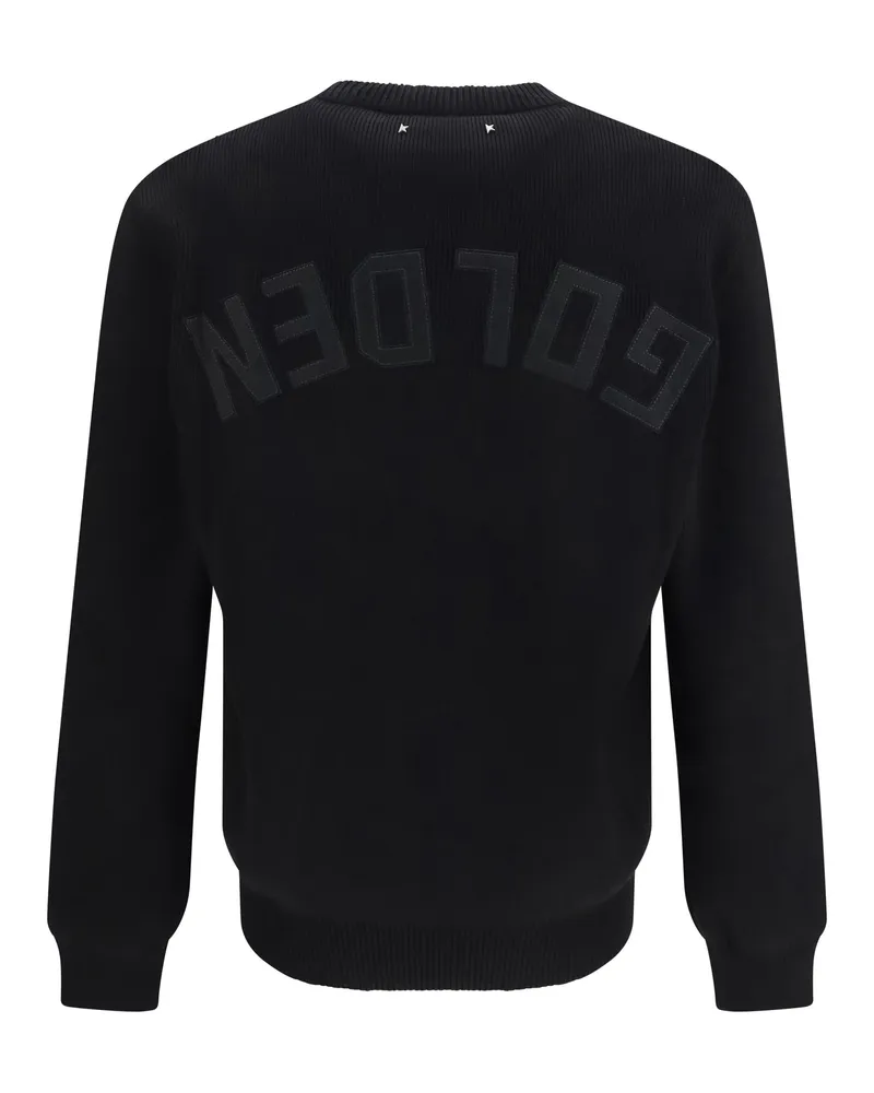 Golden Goose Men Ribbed Knit Sweater Black Cotton; Polyamide; Elastane 