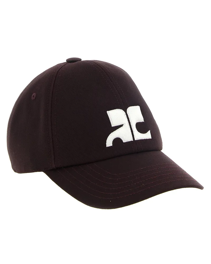 Courrèges Baseball Cap — Burgundy Burgundy