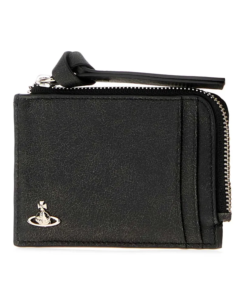 Vivienne Westwood Women's Holder Card Case Black Leather Cases Black