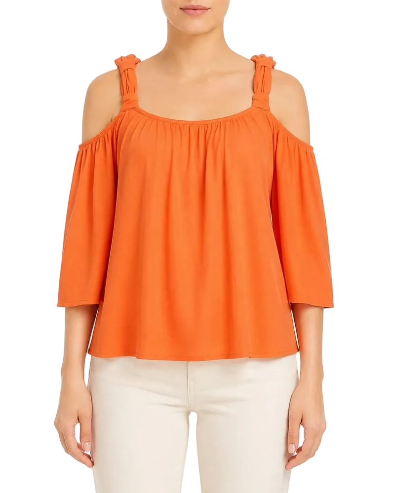Pinko Women Top Viscose Apparel - Tops Orange Orange