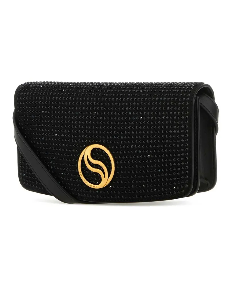 Stella McCartney Women's Black Alter Mat Mini S-Wave Wallet Ultrablack A: Glass Portafogli Black