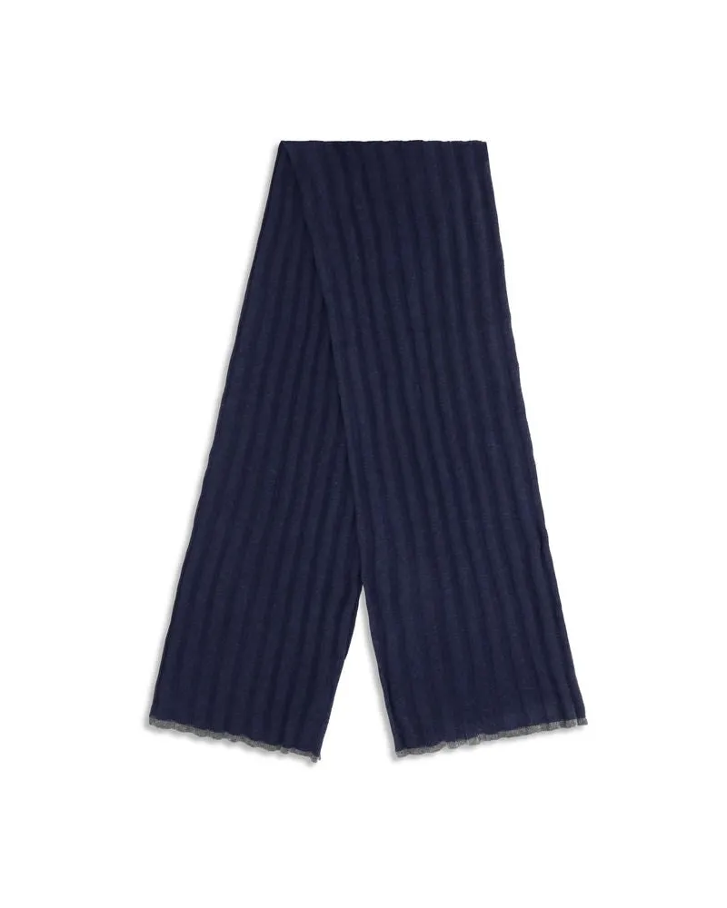Brunello Cucinelli Men's Blue Cashmere Foulard Accessory Navy