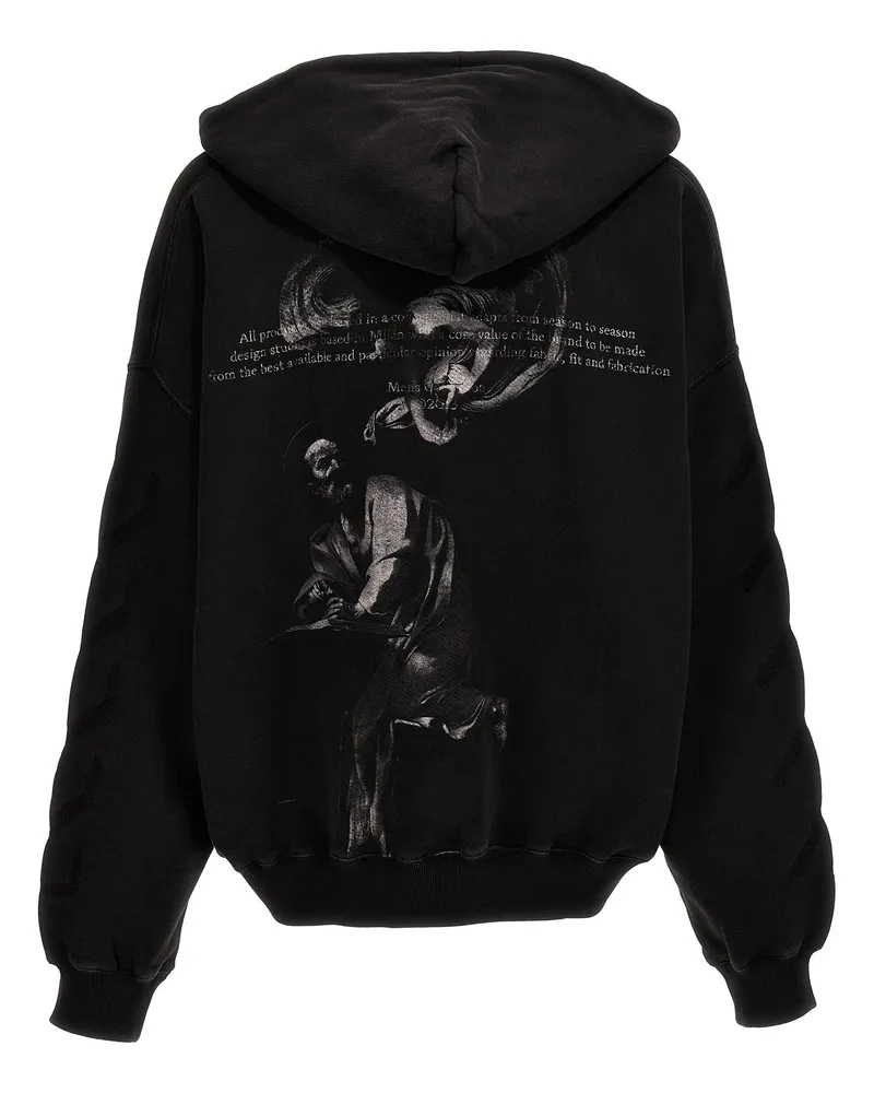 OFF-WHITE Men's Gray Cotton Sweatshirt Clothing Black