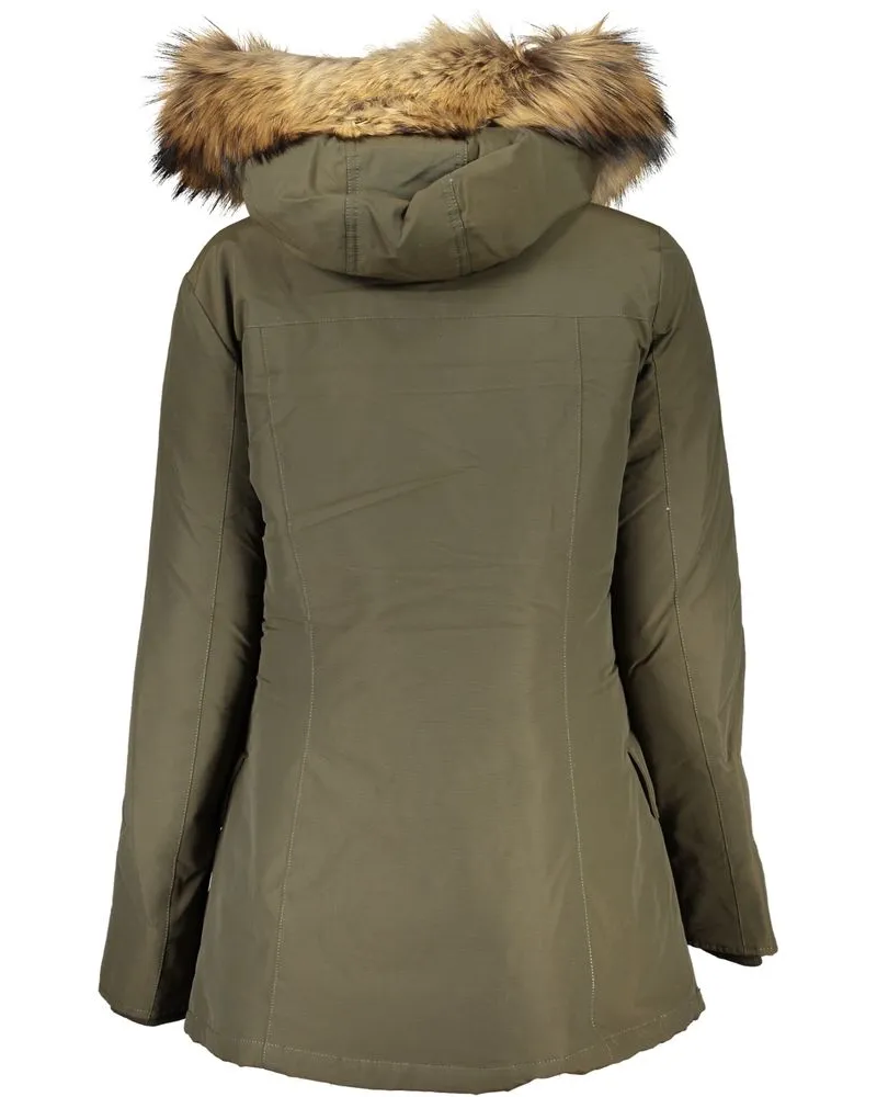 Woolrich Verde Cotton Women Jacket Green Clothing Green