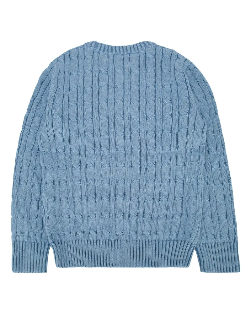 Ralph Lauren Cable-Knit Sweater — Blue Blue