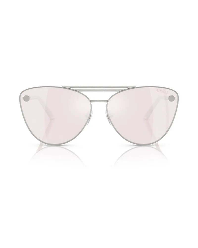 Versace Women's , Frame And Lens Silver Sunglasses Silver