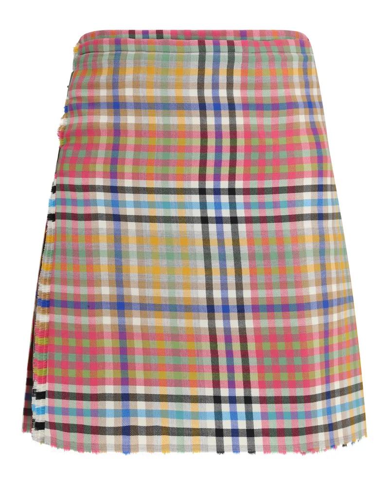 Vivienne Westwood Women's Mini Kilt Heather Check Multicolour Wool (ovis Aries) Skirt Multicolor