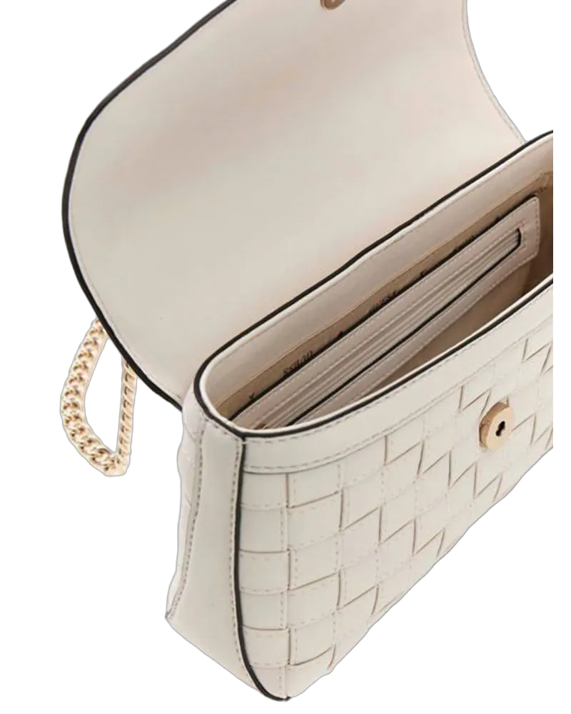 Guess Women's Crossbody Bag Off White Polyurethane Crossbody-bags White