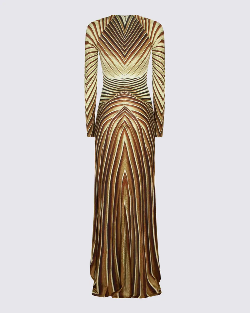 Roberto Cavalli Women's Dresses Natural-Gold Vi El Natural/gold Gold